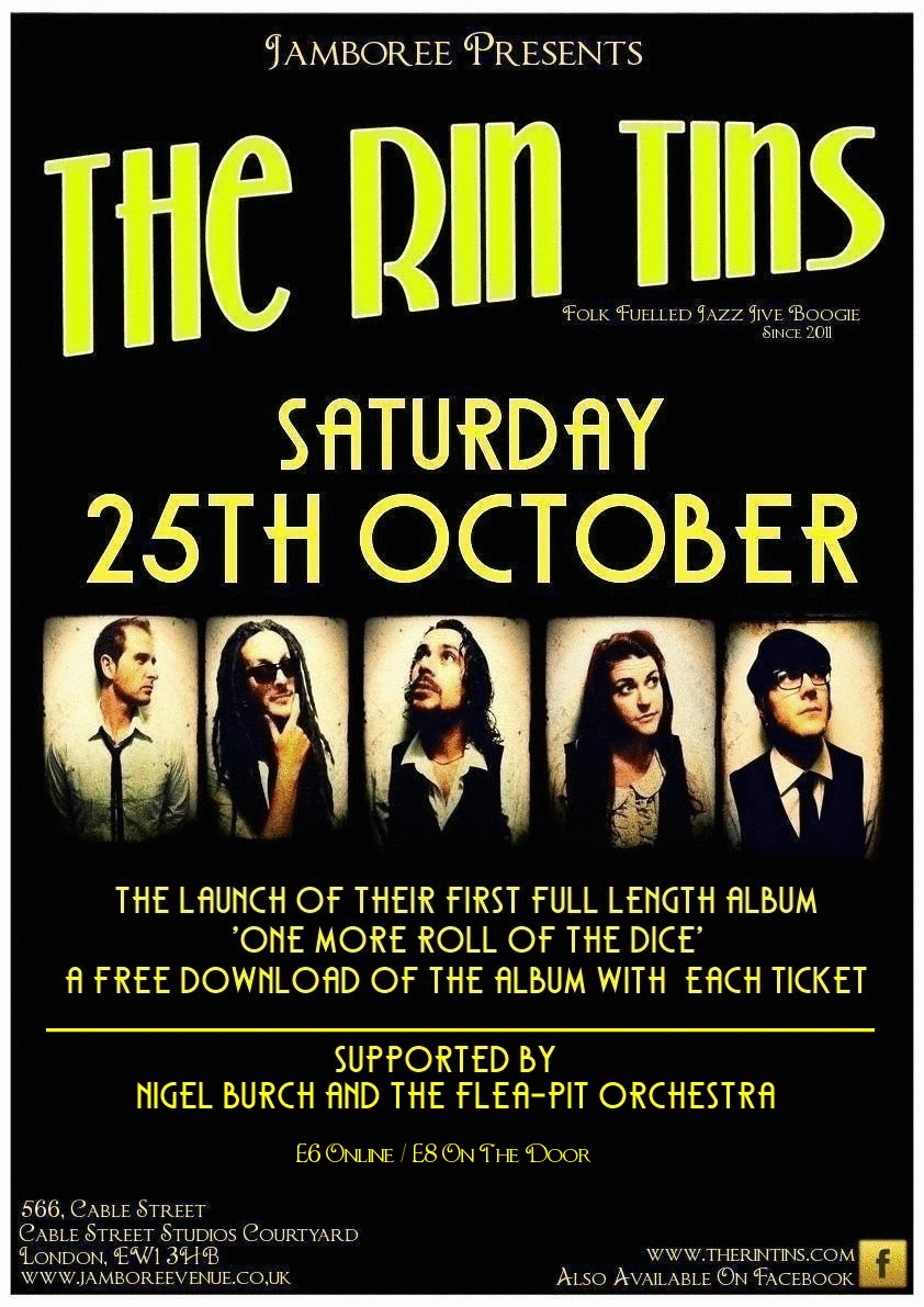 The Rin Tins Album Launch with Nigel Burch & The Flea Pit Orchestra in Support