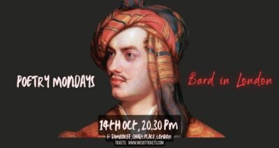 Poetry Monday Hosted by Gabriel Moreno - 'Bards in London'